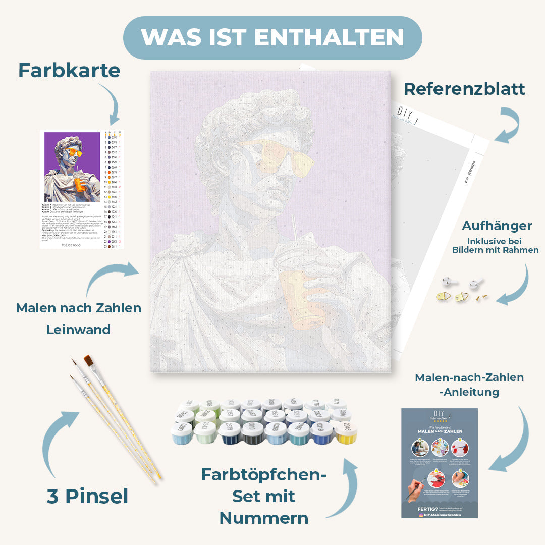Malen nach Zahlen - Erfrischender David