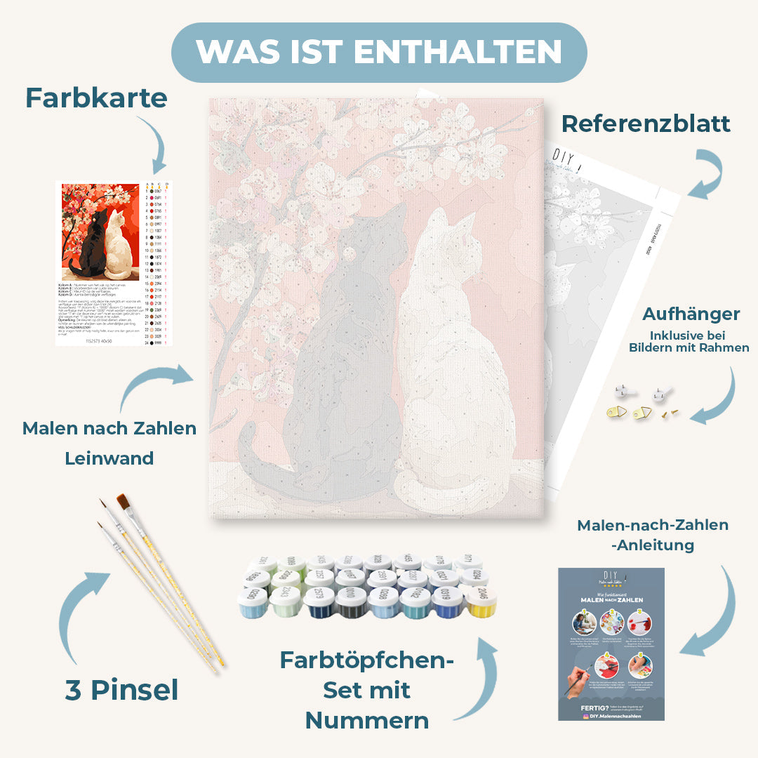 Malen nach Zahlen - Gemeinsam unter Blütenblättern