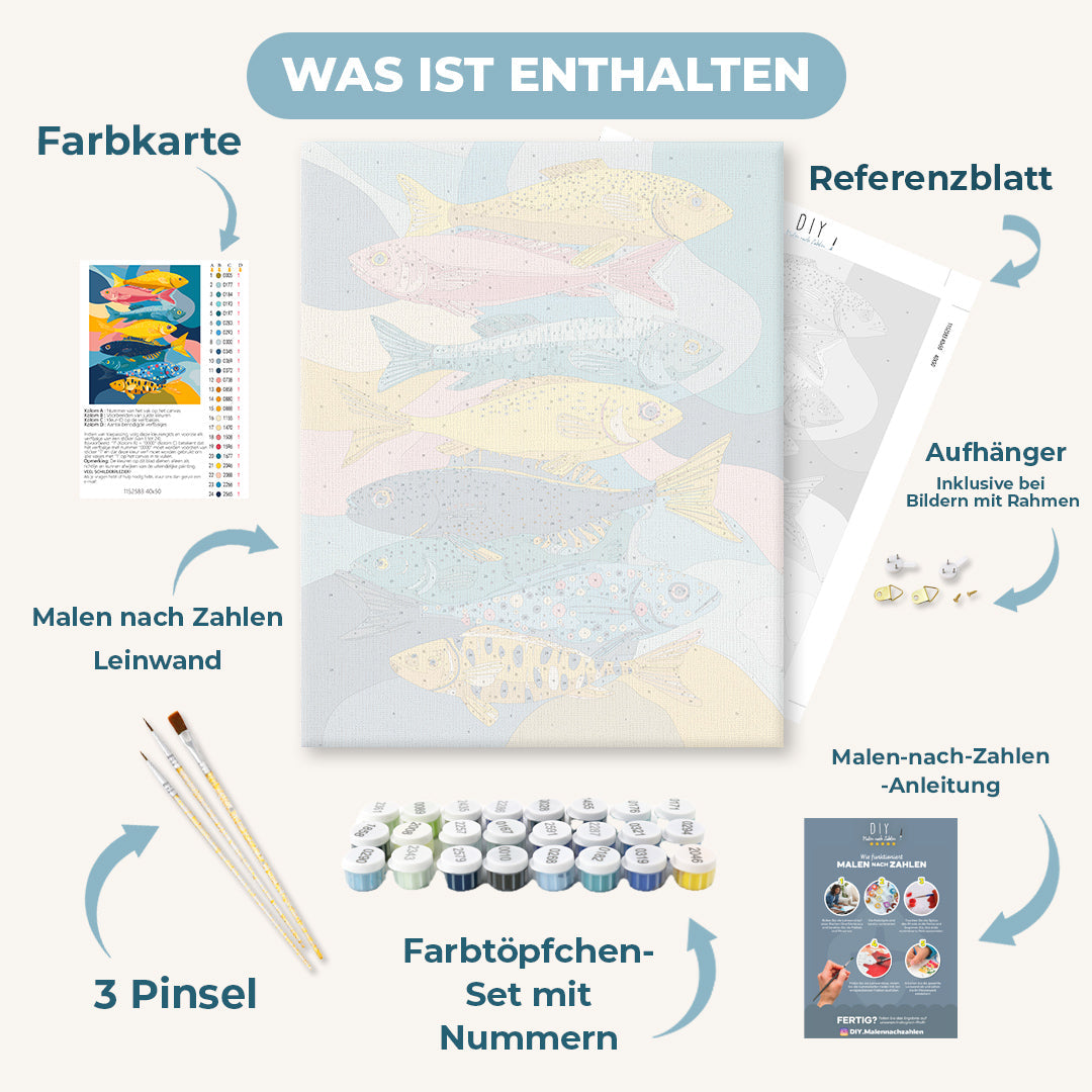 Malen nach Zahlen - Modernes Angeln