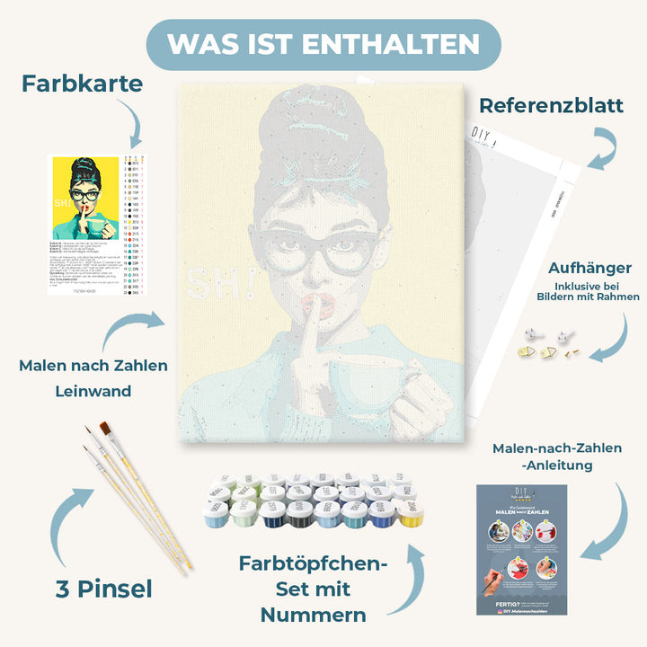 Malen nach Zahlen - Ein Schluck in Stille