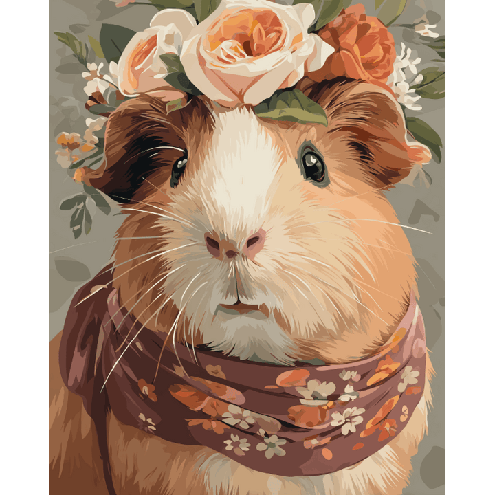 Malen nach Zahlen - Madame Meerschweinchen