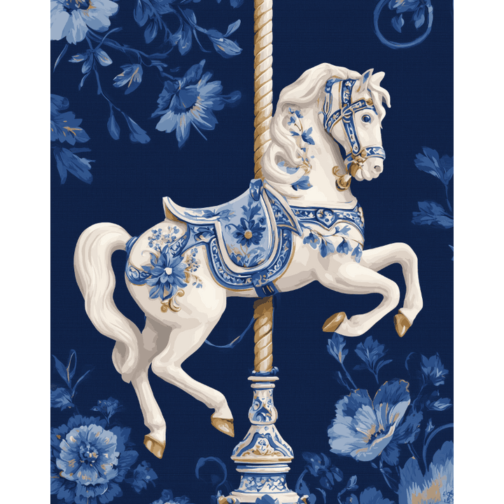 Malen nach Zahlen - Elegantes Karussell