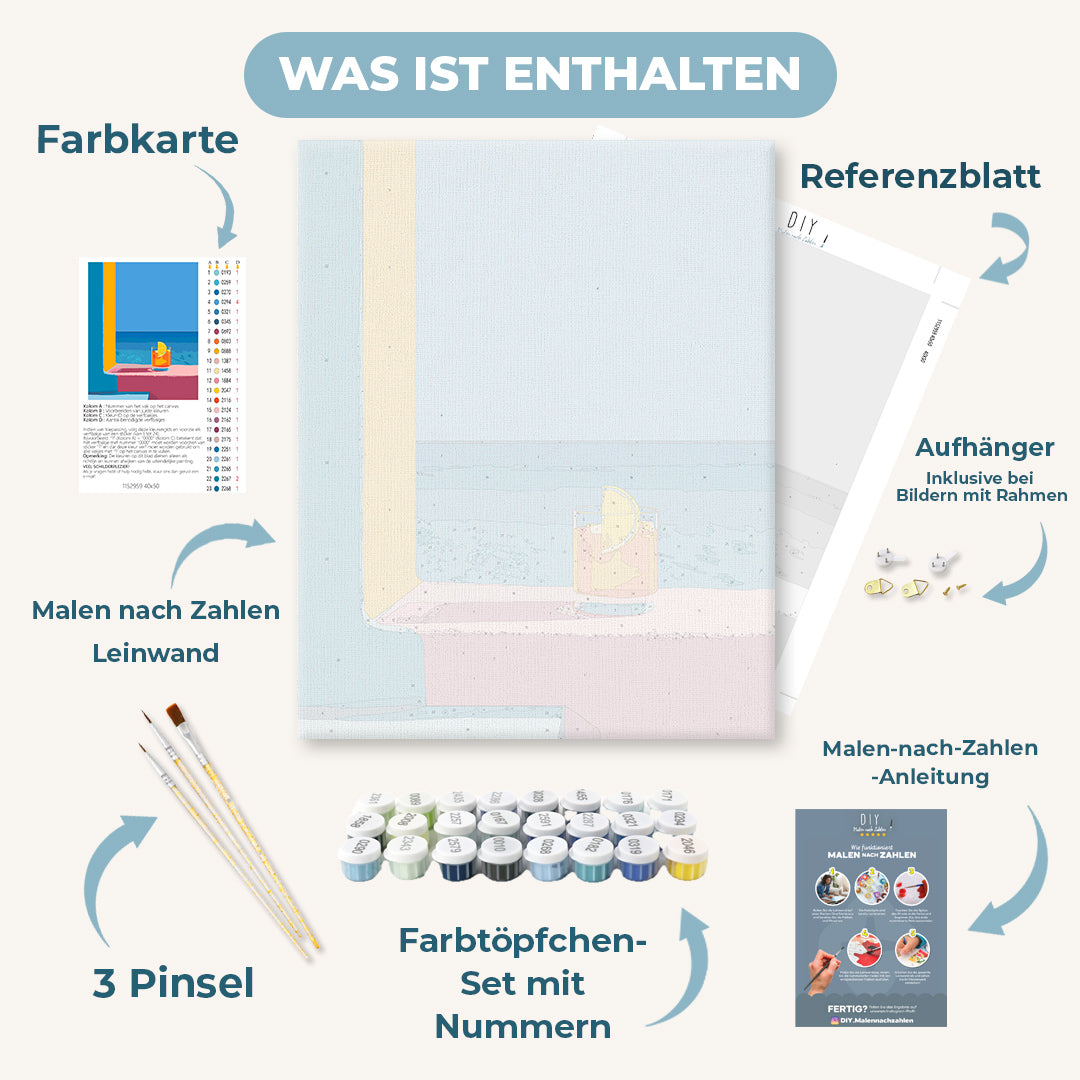 Malen nach Zahlen - Sommerfarben