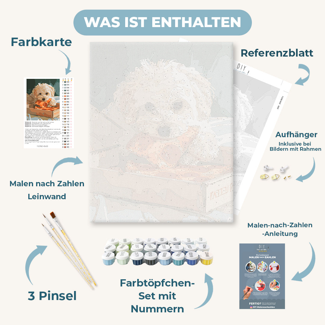 Malen nach Zahlen - Pizza Liebhaber