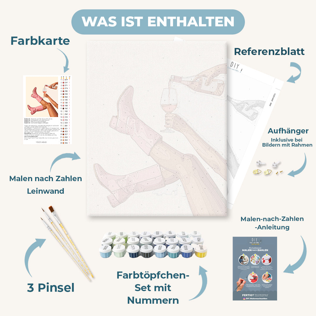 Malen nach Zahlen - Mädelszeit