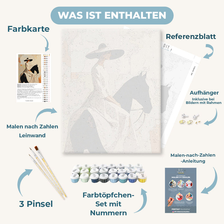 Malen nach Zahlen - Der stille Reiter