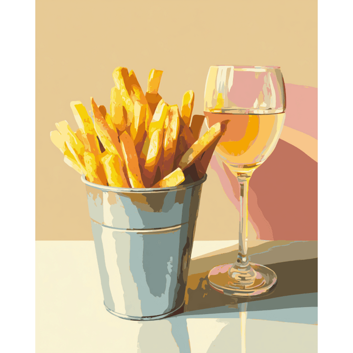 Malen nach Zahlen - Edle Pommes