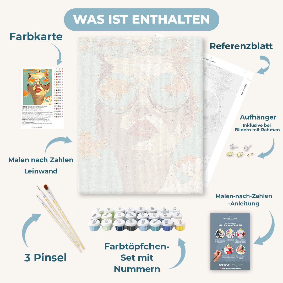 Malen nach Zahlen - Flüssige Träume