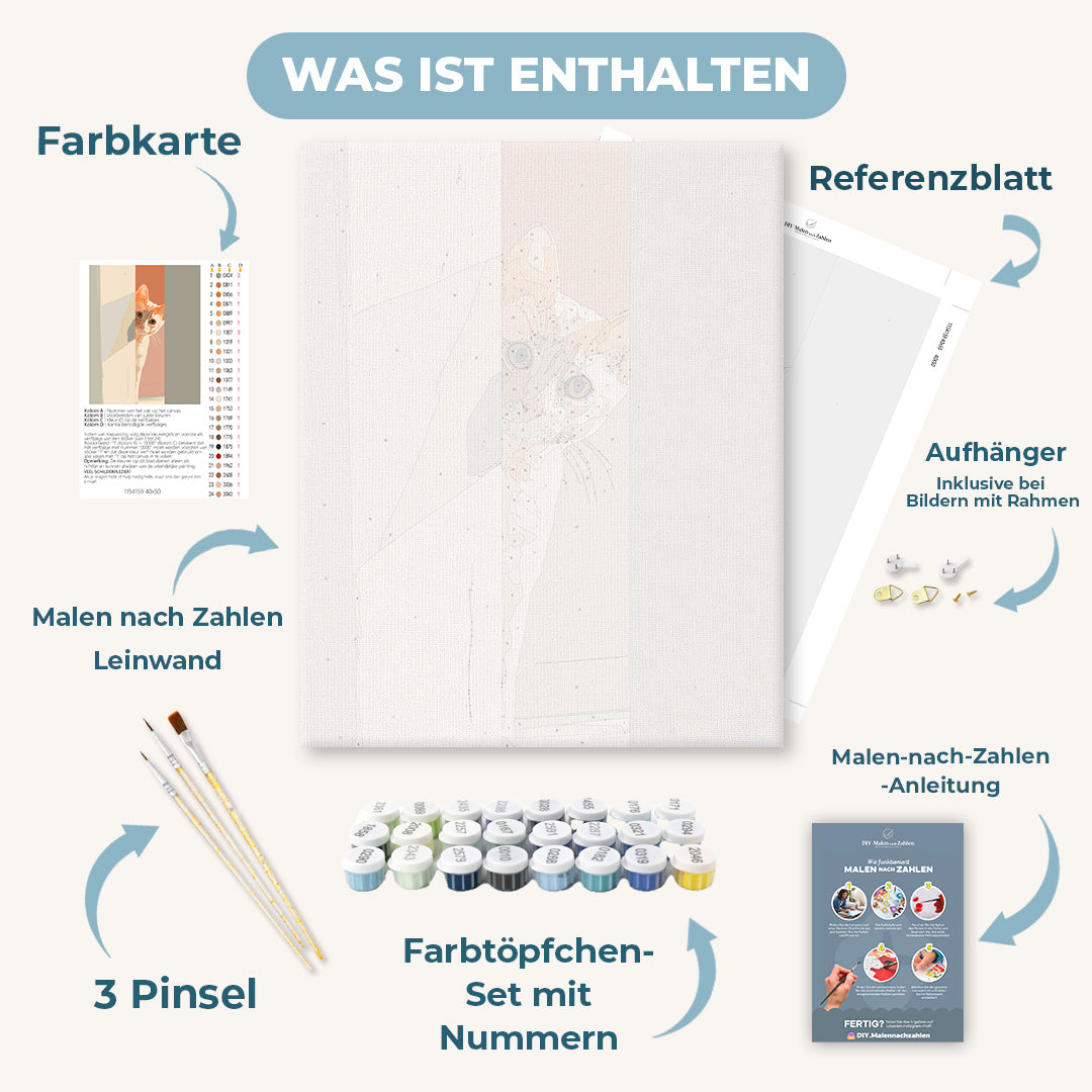 Malen nach Zahlen - Verstecken spielen