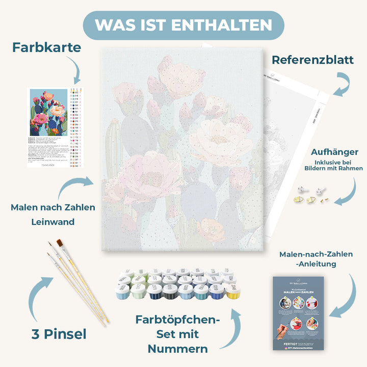Malen nach Zahlen - Wüstenblüten