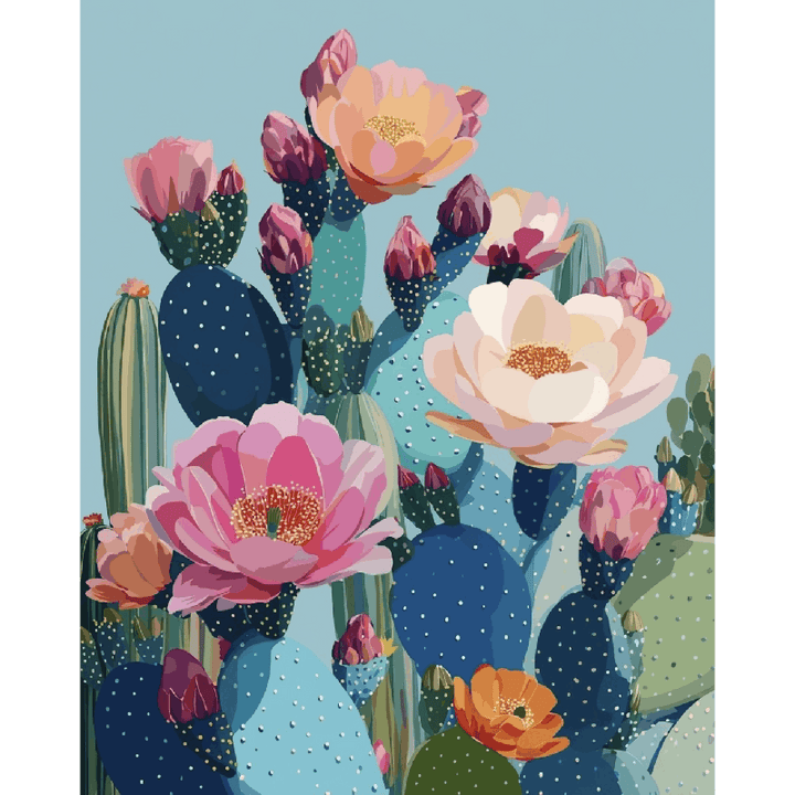 Malen nach Zahlen - Wüstenblüten