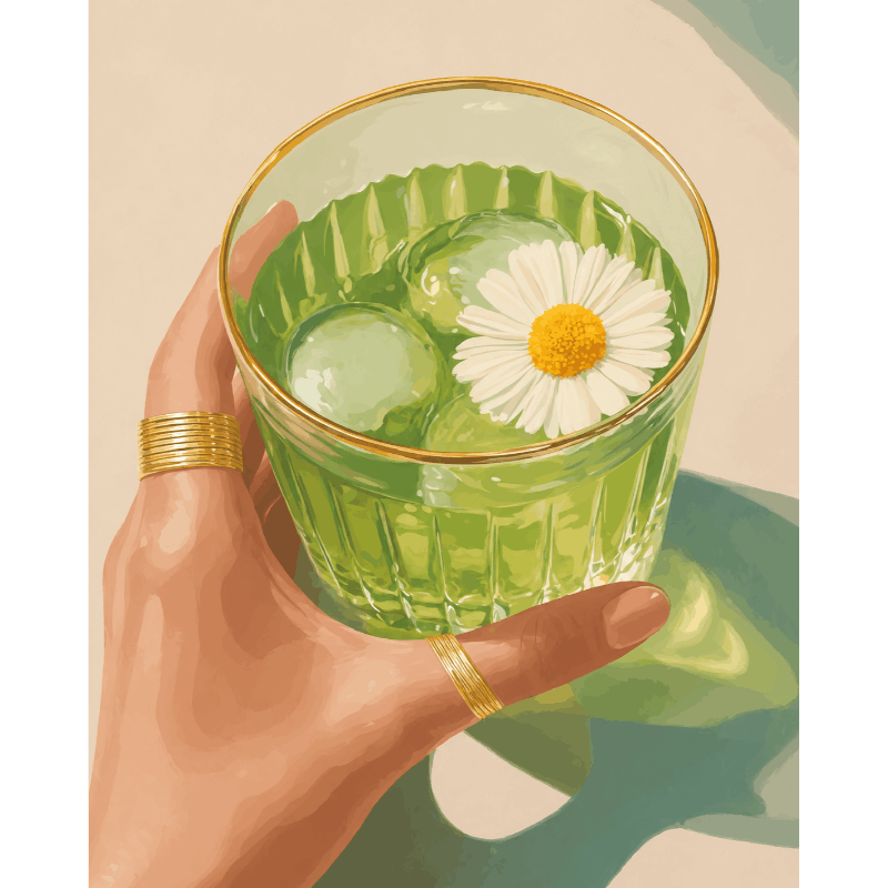 Malen nach Zahlen - Iced Matcha