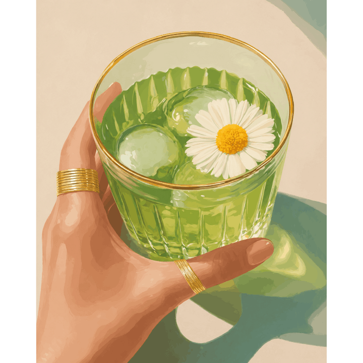 Malen nach Zahlen - Iced Matcha