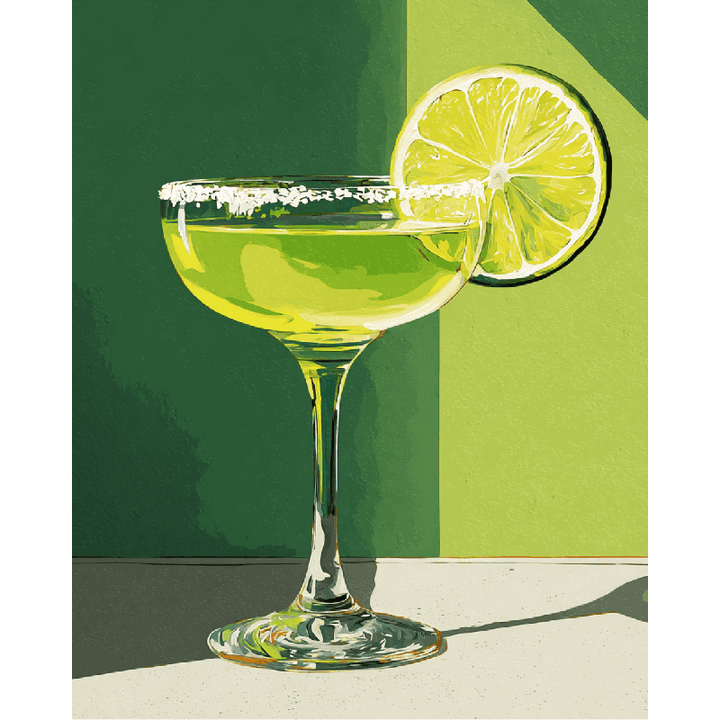 Malen nach Zahlen - Limetten Margarita