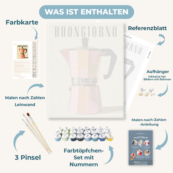 Malen nach Zahlen - Guten Morgen