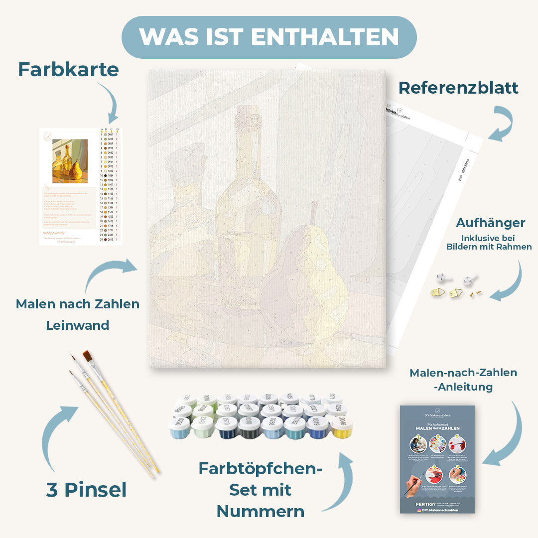 Malen nach Zahlen - Goldene Birne