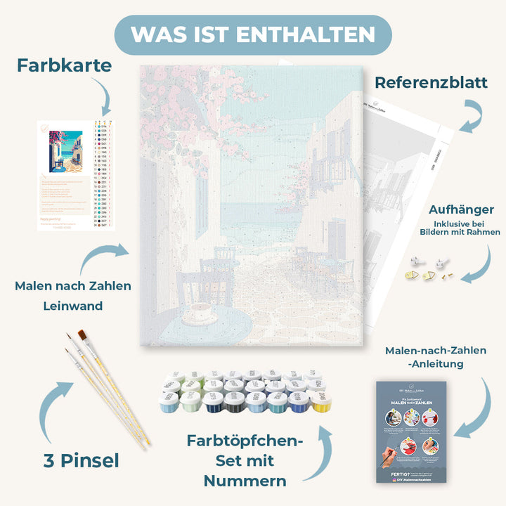 Malen nach Zahlen - Mediterrane Reise