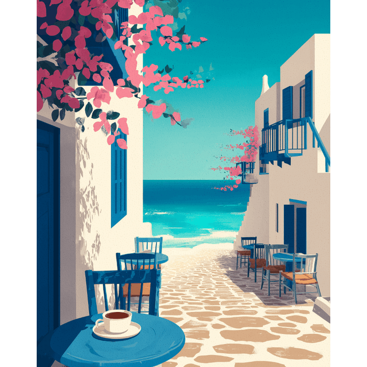Malen nach Zahlen - Mediterrane Reise