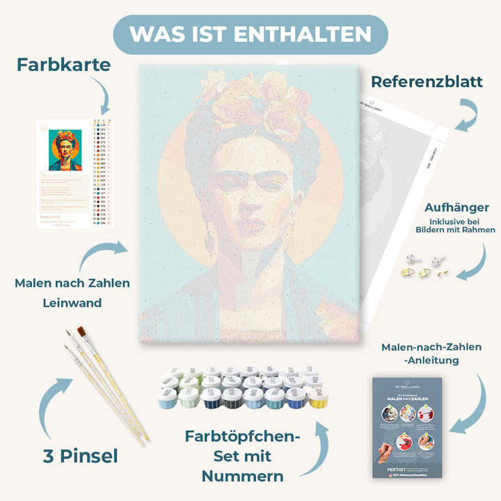Malen nach Zahlen - Einfach Frida