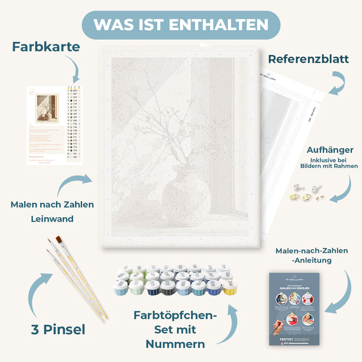 Malen nach Zahlen - Zweige im Licht