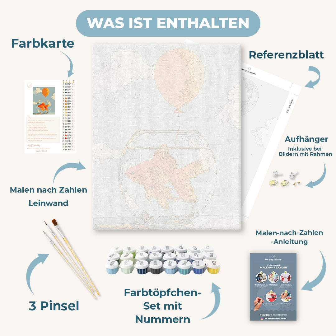 Malen nach Zahlen - Schwebende Träume
