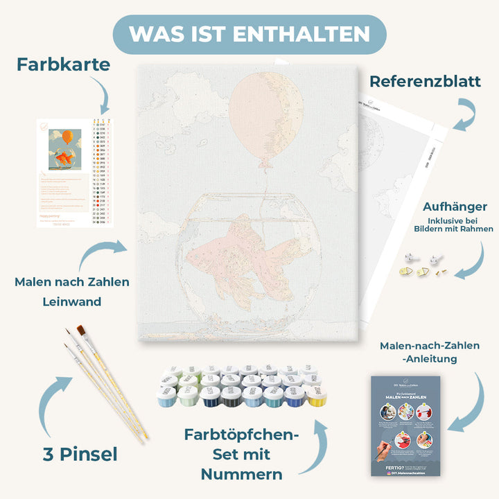 Malen nach Zahlen - Schwebende Träume