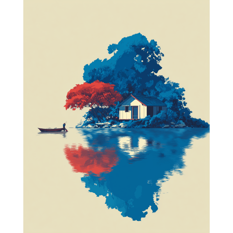 Malen nach Zahlen - Auszeit am See