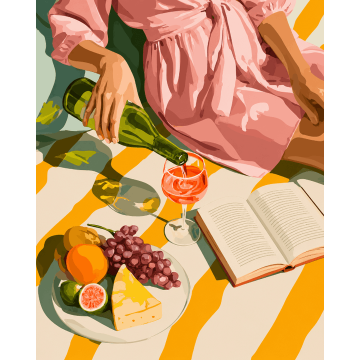 Malen nach Zahlen - Buchclub Picknick
