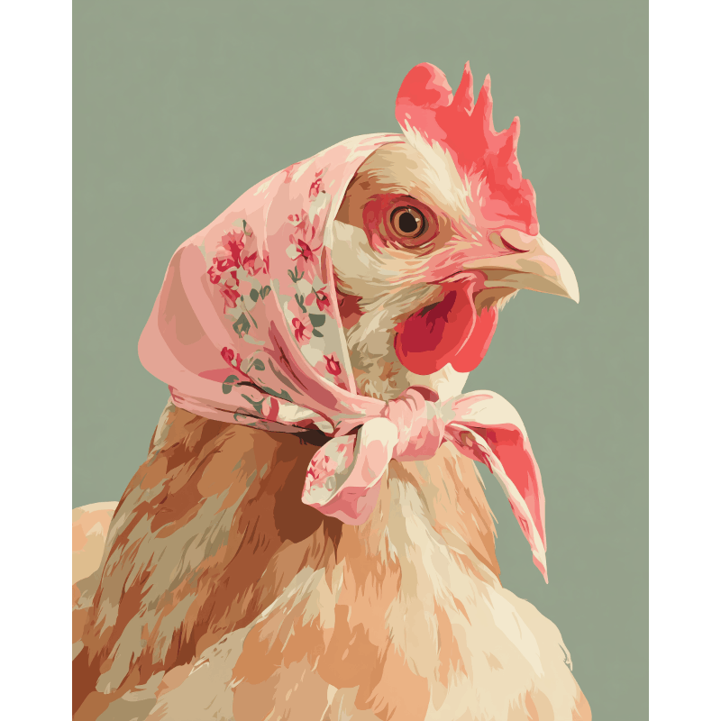 Malen nach Zahlen - Coquette Huhn