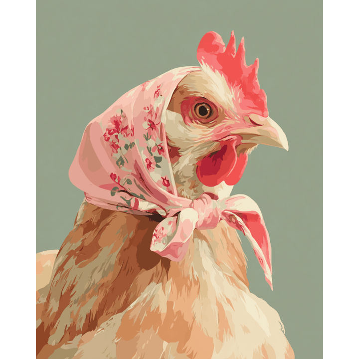 Malen nach Zahlen - Coquette Huhn