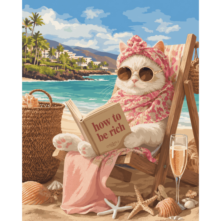 Malen nach Zahlen - Elegante Katze