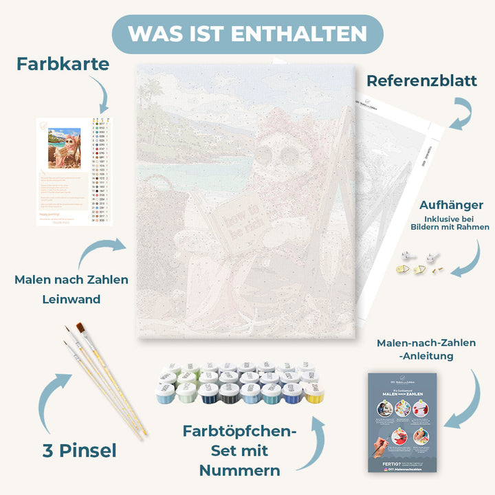 Malen nach Zahlen - Elegante Katze