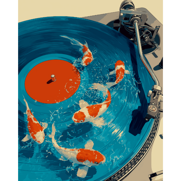 Malen nach Zahlen - Koi Schallplatten