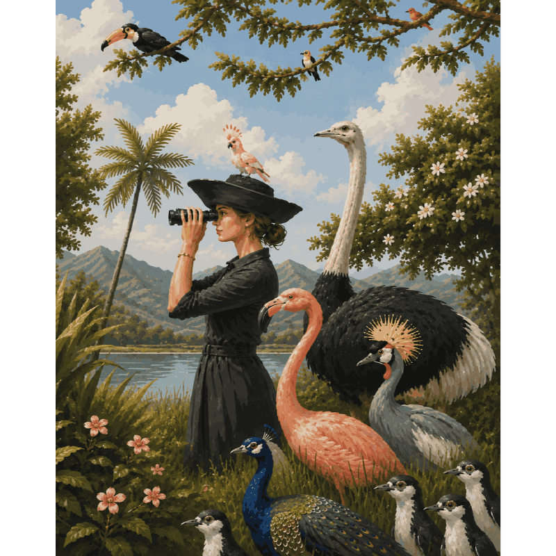 Malen nach Zahlen - Wilde Vögel