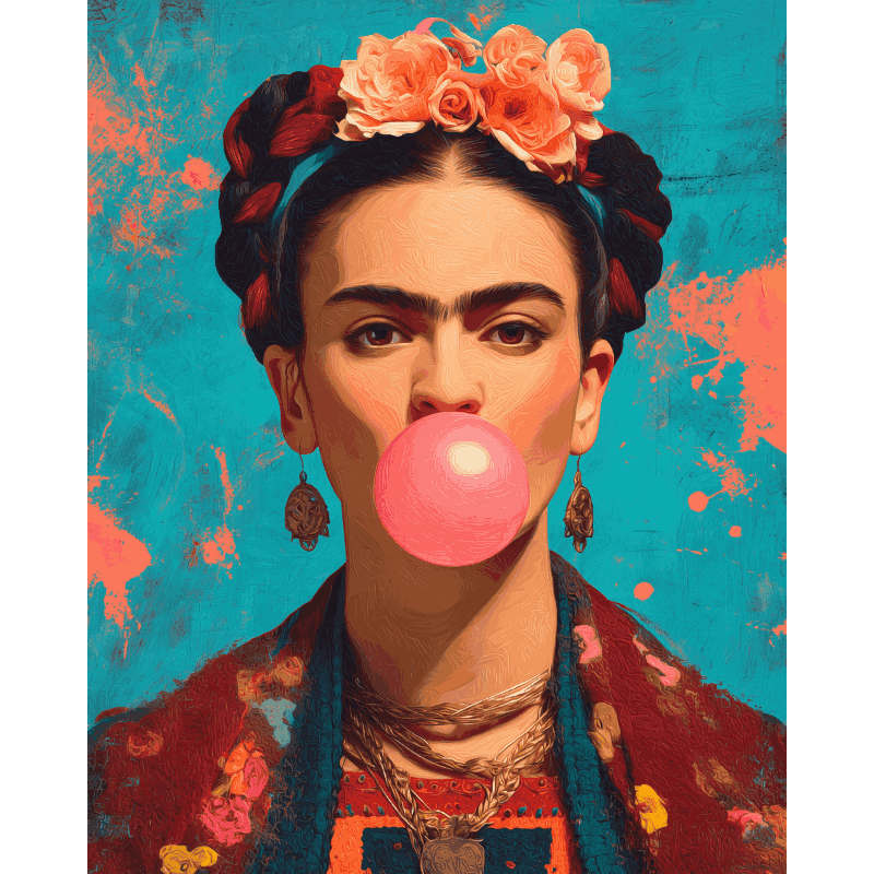 Malen nach Zahlen - Bubblegum Frida