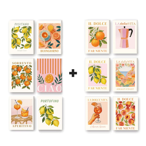 12 Mini Paintings | La Dolce Vita Bundle