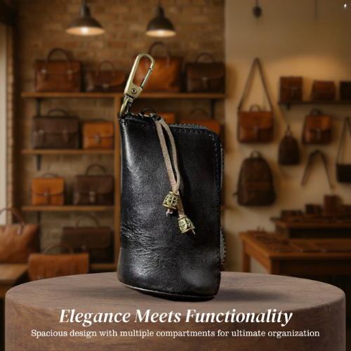 Steve | Leather Zippered Key Holder Wallet (BUY 1 GET 1 FREE)