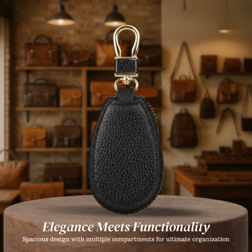 Rufus | Pebble Grain Leather Key Case Holder (BUY 1 GET 1 FREE)