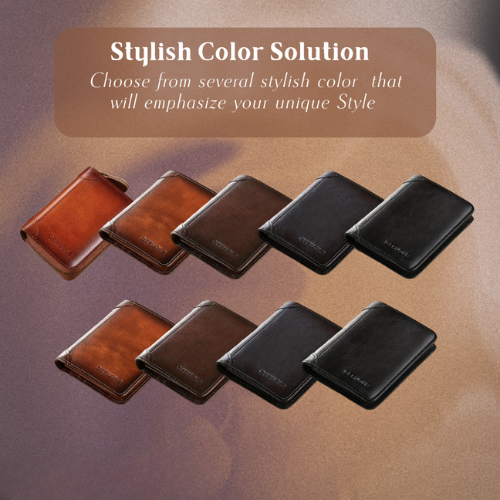 Sterlingfold | Genuine Leather Trifold Wallet for Men (BUY 1 GET 1 FREE)
