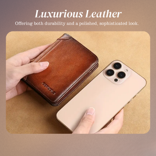 Sterlingfold | Genuine Leather Trifold Wallet for Men (BUY 1 GET 1 FREE)