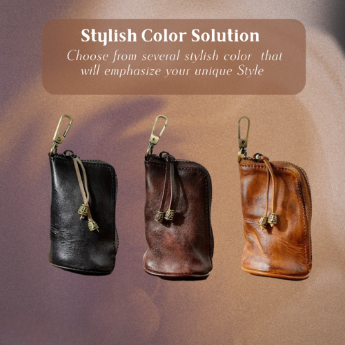 Steve | Leather Zippered Key Holder Wallet (BUY 1 GET 1 FREE)