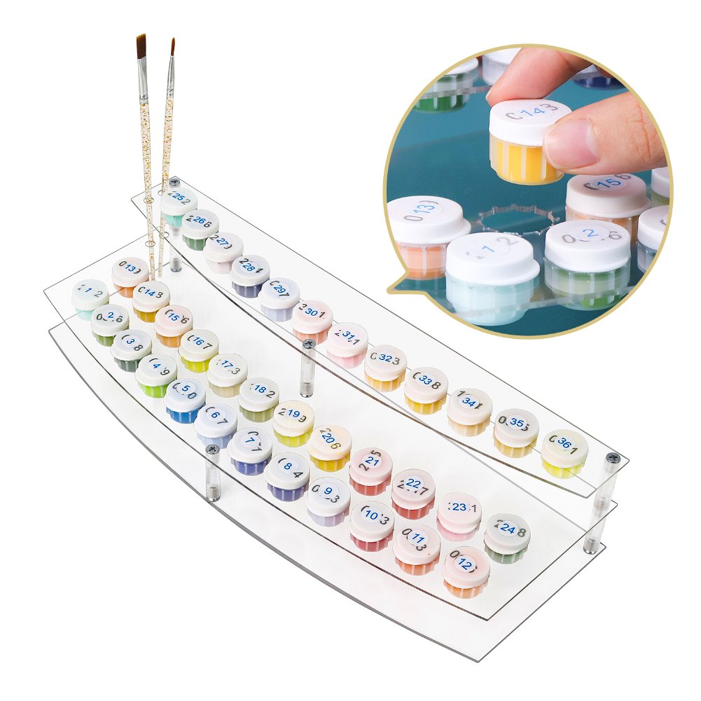 Farb- & Pinselhalter für Malen nach Zahlen