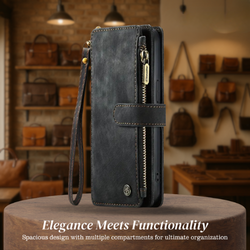 Clement | IPhone Case Leather Wallet with Wrist Strap (BUY 1 GET 1 FREE)
