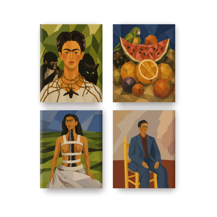 4 Mini-Gemälde | Fridas Kreationen Set