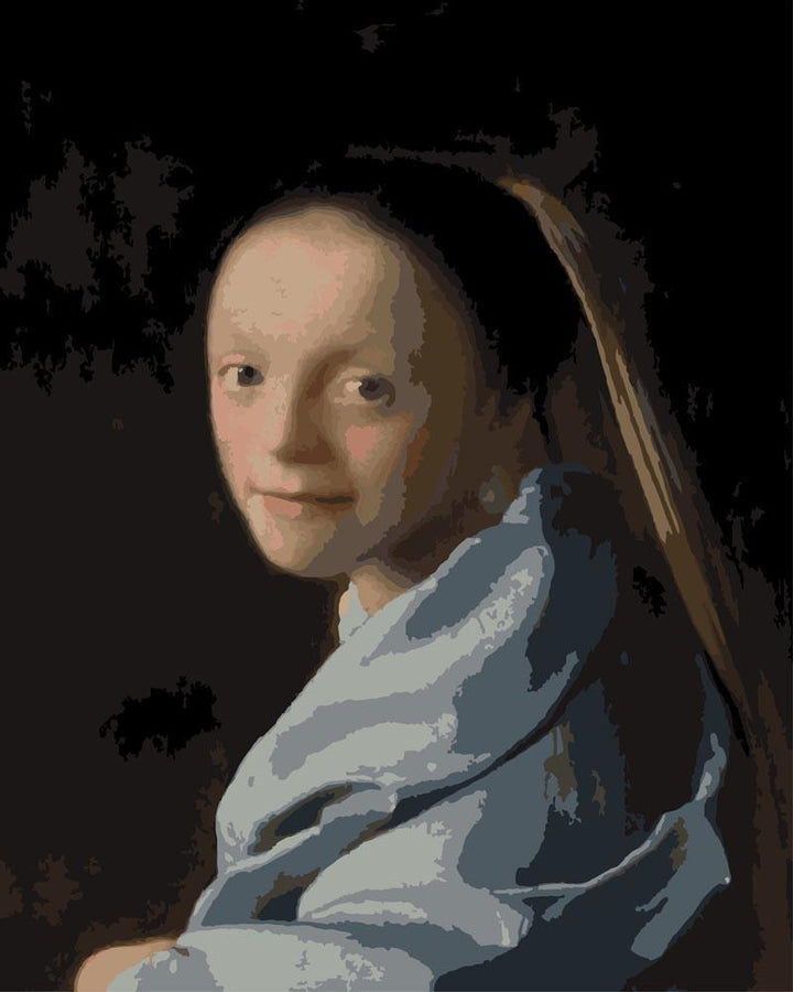 Malen nach Zahlen - Studie einer jungen Frau - Johannes Vermeer