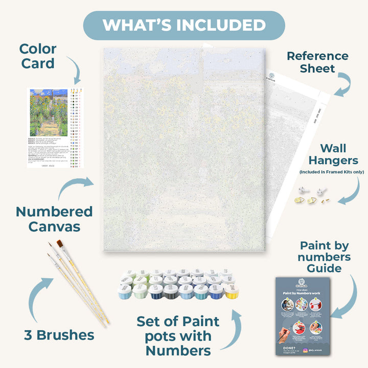 The Artist's Garden at Vetheuil - Claude Monet | Paint by Numbers
