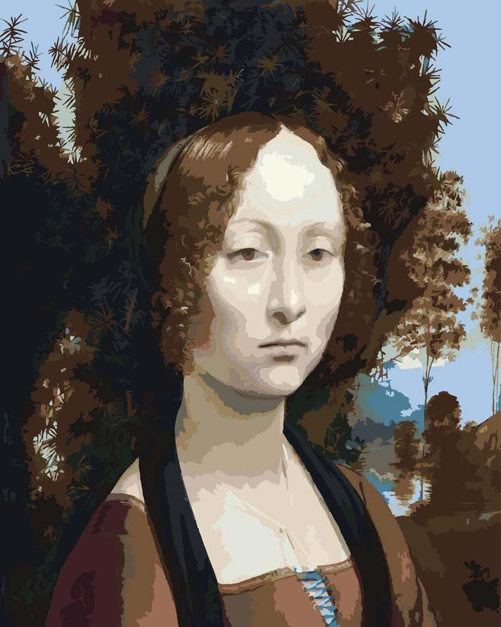 Malen nach Zahlen - Ginevra de_ Benci - Leonardo da Vinci