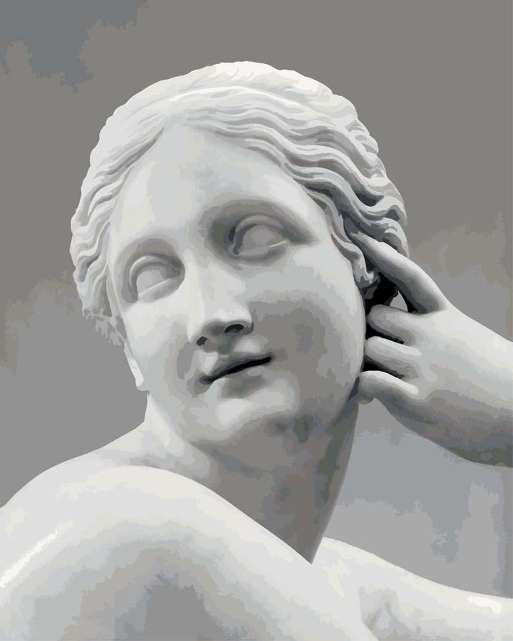 Malen nach Zahlen - Liegende Najade von Antonio Canova
