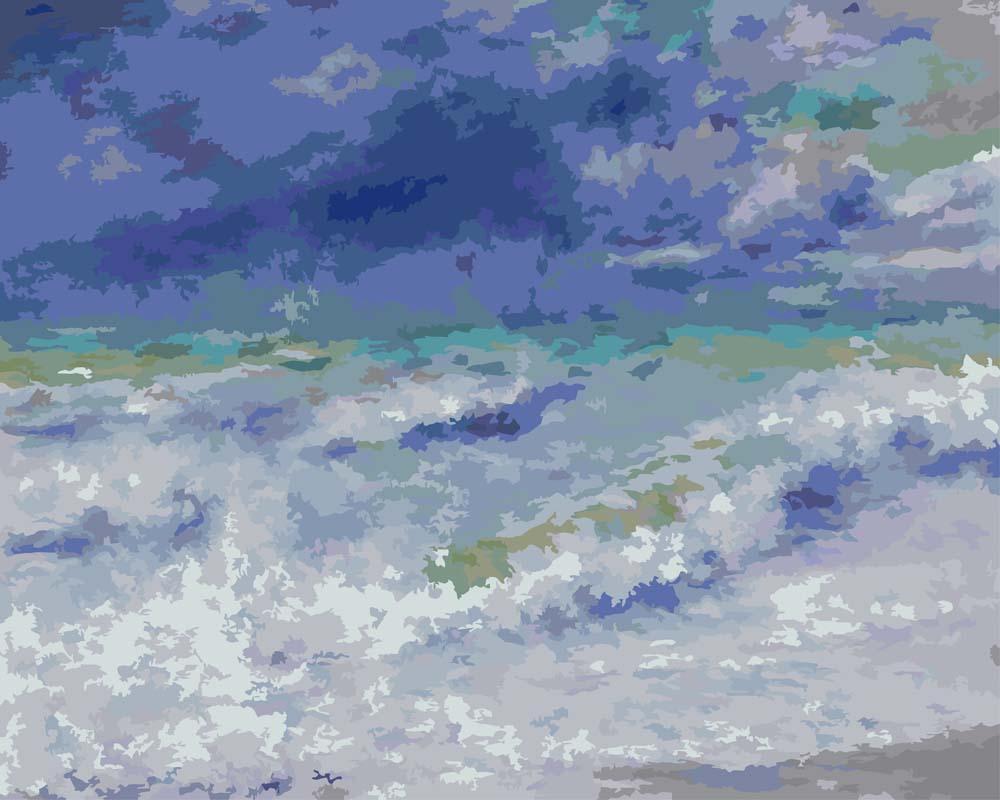 Malen nach Zahlen - Meereslandschaft von Pierre-Auguste Renoir