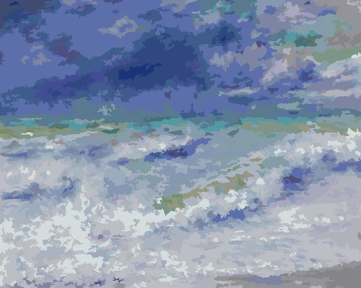 Malen nach Zahlen - Meereslandschaft von Pierre-Auguste Renoir